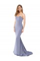 Stretch Crepe Mermaid Long Sleeveless Smoke Blue Low Back Formal Evening Gown / Prom Dress / Bridesmaid Dress Cairns
