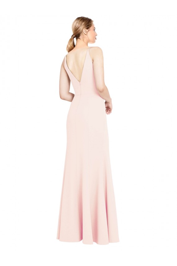 Stretch Crepe A-Line Sleeveless Pink Formal Evening Gown / Prom Dress / Bridesmaid Dress Cairns