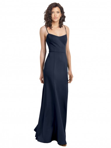 Stretch Crepe Sheath Long Sleeveless Low Back Formal Dress / Bridesmaid Dress Cairns