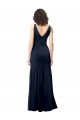 Stretch Crepe A-Line Sleeveless Dark Navy Formal Dress / Bridesmaid Dress Cairns