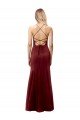 Stretch Crepe Mermaid Long Sleeveless Criss Cross Back Formal Evening Gown / Prom Dress / Bridesmaid Dress Cairns