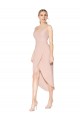 Stretch Crepe Mermaid Knee Length Sleeveless V-Back High Low Evening Gown / Prom Dress / Bridesmaid Dress Cairns