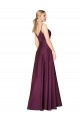 Stretch Crepe A-Line Long Sleeveless V-Back Formal Evening Gown / Prom Dress / Bridesmaid Dress Cairns