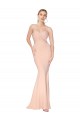 Stretch Crepe Mermaid Long Sleeveless Formal Dress / Bridesmaid Gowns Cairns