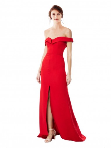 Stretch Crepe A-Line Long Sleeveless Bridesmaid Dress / Evening Dress Cairns