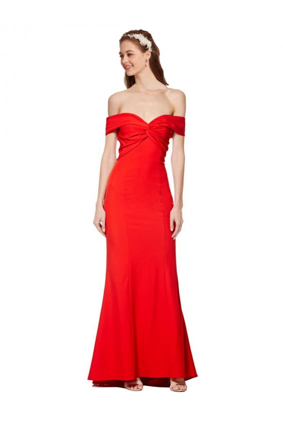 Stretch Crepe Mermaid Long Sleeveless Bridesmaid Dress / Formal Dress Cairns