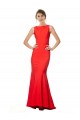 Stretch Crepe Mermaid Long Sleeveless Open Back Bridesmaid Dress / Evening Gowns Cairns