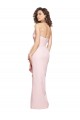 Stretch Crepe Sheath Long Sleeveless Pink Low Back Formal Dress / Bridesmaid Dress Cairns