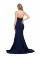 Stretch Crepe A-Line Sweep Train Sleeveless Low Back Formal Evening Gown / Prom Dress / Bridesmaid Dress Cairns