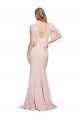 Stretch Crepe & Tulle Sheath Long Sleeveless Low Back Formal Dress / Bridesmaid Dress Cairns