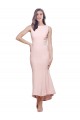 Stretch Crepe Sheath Midi Length Sleeveless Low Back High Low Evening Gown / Prom Dress / Bridesmaid Dress Cairns
