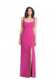 Stretch Crepe Trumpet Long Sleeveless Square Neck Low Back Prom Dresses Cairns