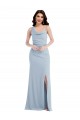 Stretch Crepe Trumpet Trumpet Sleeveless Light Sky Blue Formal Dress / Bridesmaid Dress Cairns