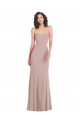 Stretch Crepe Mermaid Long Sleeveless Dusty Pink Formal Dress / Bridesmaid Dress Cairns