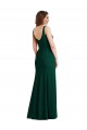 Stretch Crepe Trumpet Long Sleeveless Midnight Green Semi Formal Evening Dress / Prom Dress / Bridesmaid Dress Cairns
