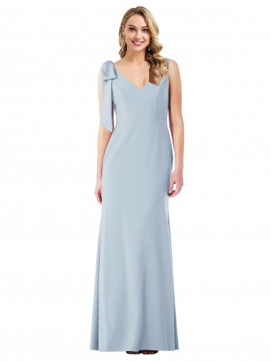 Stretch Crepe Trumpet Long Sleeveless V-Back Semi Formal Evening Dress / Prom Dress / Bridesmaid Dress Cairns