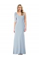 Stretch Crepe Trumpet Long Sleeveless V-Back Semi Formal Evening Dress / Prom Dress / Bridesmaid Dress Cairns