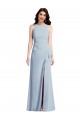 Stretch Crepe Trumpet Long Sleeveless High Slit Prom Dresses Cairns
