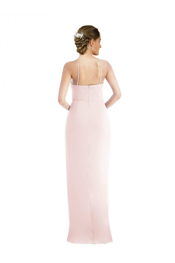 Stretch Crepe Long Sleeveless Semi Formal Evening Dress / Prom Dress / Bridesmaid Dress Cairns