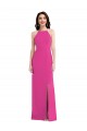 Stretch Crepe Trumpet Long Sleeveless Open Back Fuchsia Prom Dresses Cairns