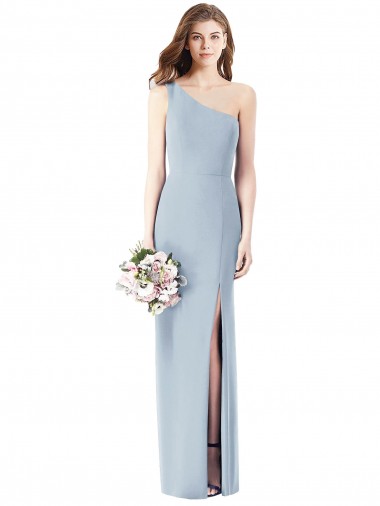 Stretch Crepe Trumpet Long Sleeveless Light Sky Blue Semi Formal Evening Dress / Prom Dress / Bridesmaid Dress Cairns
