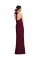 Stretch Crepe Trumpet Long Sleeveless Halter Neck Open Back Prom Dresses Cairns