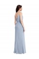 Stretch Crepe Sheath Long Sleeveless V-Back Formal Evening Gown / Prom Dress / Bridesmaid Dress Cairns