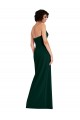 Stretch Crepe Sheath Long Sleeveless Low Back Side Slit Prom Dresses Cairns