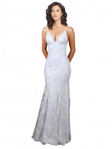 Stretch Crepe & Sequin Tulle Mermaid Long Sleeveless Backless Formal Evening Gown / Prom Dress / Bridesmaid Dress Cairns