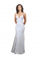 Stretch Crepe & Sequin Tulle Mermaid Long Sleeveless Backless Formal Evening Gown / Prom Dress / Bridesmaid Dress Cairns