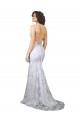 Stretch Crepe & Sequin Tulle Mermaid Long Sleeveless Backless Formal Evening Gown / Prom Dress / Bridesmaid Dress Cairns