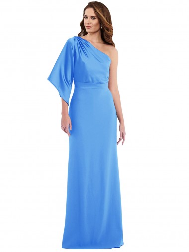 Stretch Crepe Trumpet Long Bell Sleeves Semi Formal Evening Dress / Prom Dress / Bridesmaid Dress Cairns