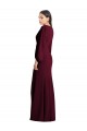 Stretch Crepe Trumpet Long Puff Sleeves Semi Formal Evening Dress / Prom Dress / Bridesmaid Dress Cairns