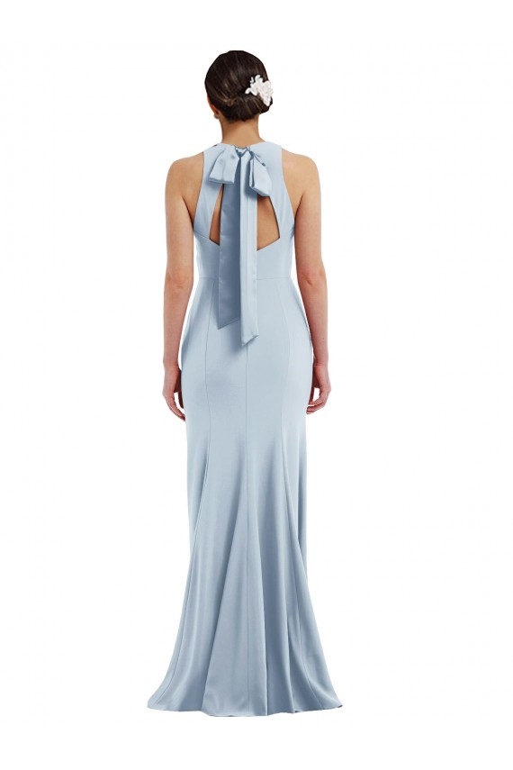 Stretch Crepe Trumpet Long Sleeveless Open Back Formal Evening Gown / Prom Dress / Bridesmaid Dress Cairns