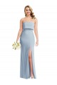 Stretch Crepe Trumpet Long Sleeveless Light Sky Blue Low Back Semi Formal Evening Dress / Prom Dress / Bridesmaid Dress Cairns