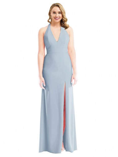 Stretch Crepe Trumpet Long Sleeveless Open Back Bridesmaid Dress / Evening Dress Cairns