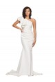 Stretch Crepe Sheath Sheath Sleeveless Ivory Semi Formal Evening Dress / Prom Dress / Bridesmaid Dress Cairns