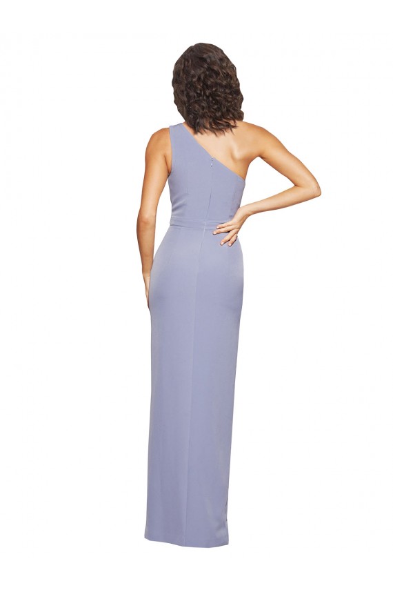 Stretch Crepe Sheath Long Sleeveless Side Slit Prom Dresses Cairns