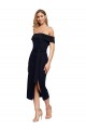 Stretch Crepe Sheath Midi Length Sleeveless Low Back Formal Evening Gown / Prom Dress / Bridesmaid Dress Cairns