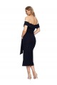 Stretch Crepe Sheath Midi Length Sleeveless Low Back Formal Evening Gown / Prom Dress / Bridesmaid Dress Cairns