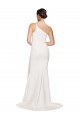 Stretch Crepe Sheath Sweep Train Sleeveless Ivory Prom Dresses Cairns
