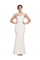 Stretch Crepe Sheath Long Sleeveless Low Back Prom Dresses Cairns