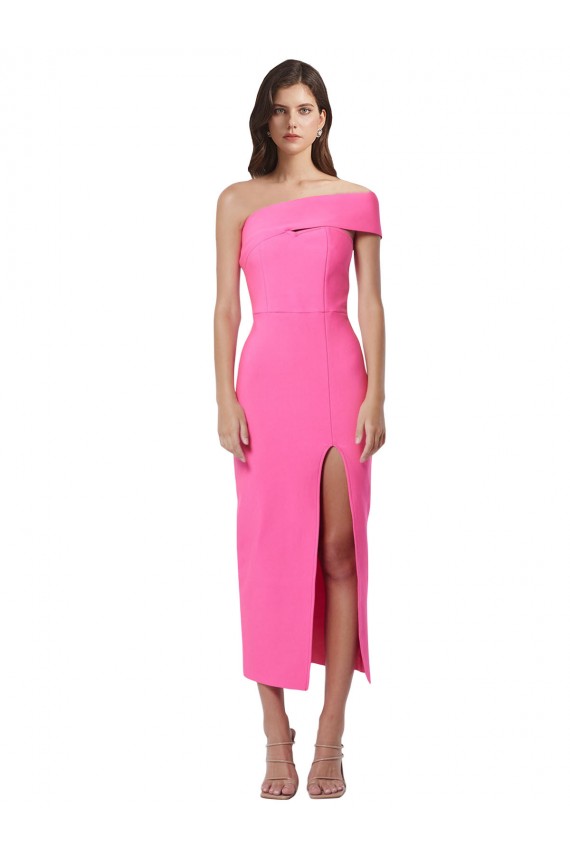 Stretch Crepe Sheath Midi Length Sleeveless Formal Evening Gown / Prom Dress / Bridesmaid Dress Cairns