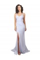Stretch Crepe Mermaid Long Sleeveless Low Back Beach Wedding Dress Cairns