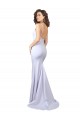 Stretch Crepe Mermaid Long Sleeveless Low Back Beach Wedding Dress Cairns