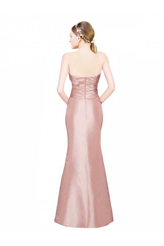 Stretch Satin A-Line Long Sleeveless Sweetheart Low Back Prom Dresses Cairns