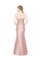 Stretch Satin A-Line Long Sleeveless Sweetheart Low Back Prom Dresses Cairns