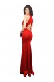 Stretch Satin Mermaid Long Sleeveless Keyhole Back Formal Evening Gown / Prom Dress / Bridesmaid Dress Cairns