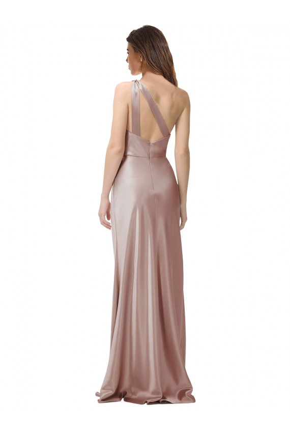 Stretch Satin Sheath Long Sleeveless Open Back Formal Evening Gown / Prom Dress / Bridesmaid Dress Cairns