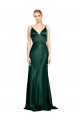 Stretch Satin Sheath Long Sleeveless V-Back Formal Evening Gown / Prom Dress / Bridesmaid Dress Cairns
